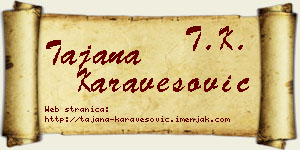 Tajana Karavesović vizit kartica